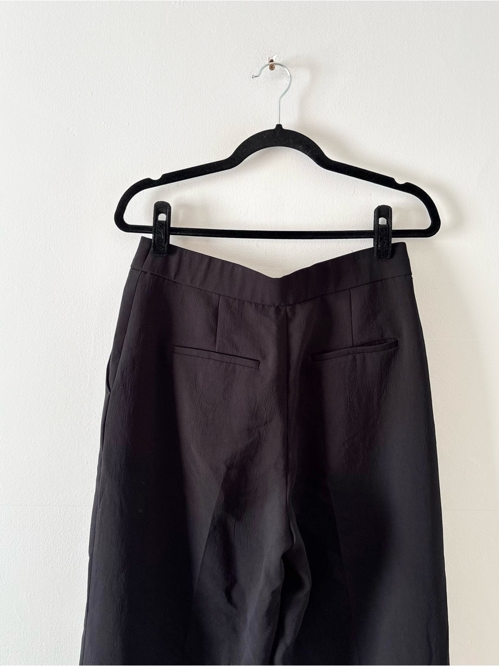 Aritzia The Limitless Pant Crepette Classic Fit Trouser Elastic Back Waist Black - Picture 7 of 11